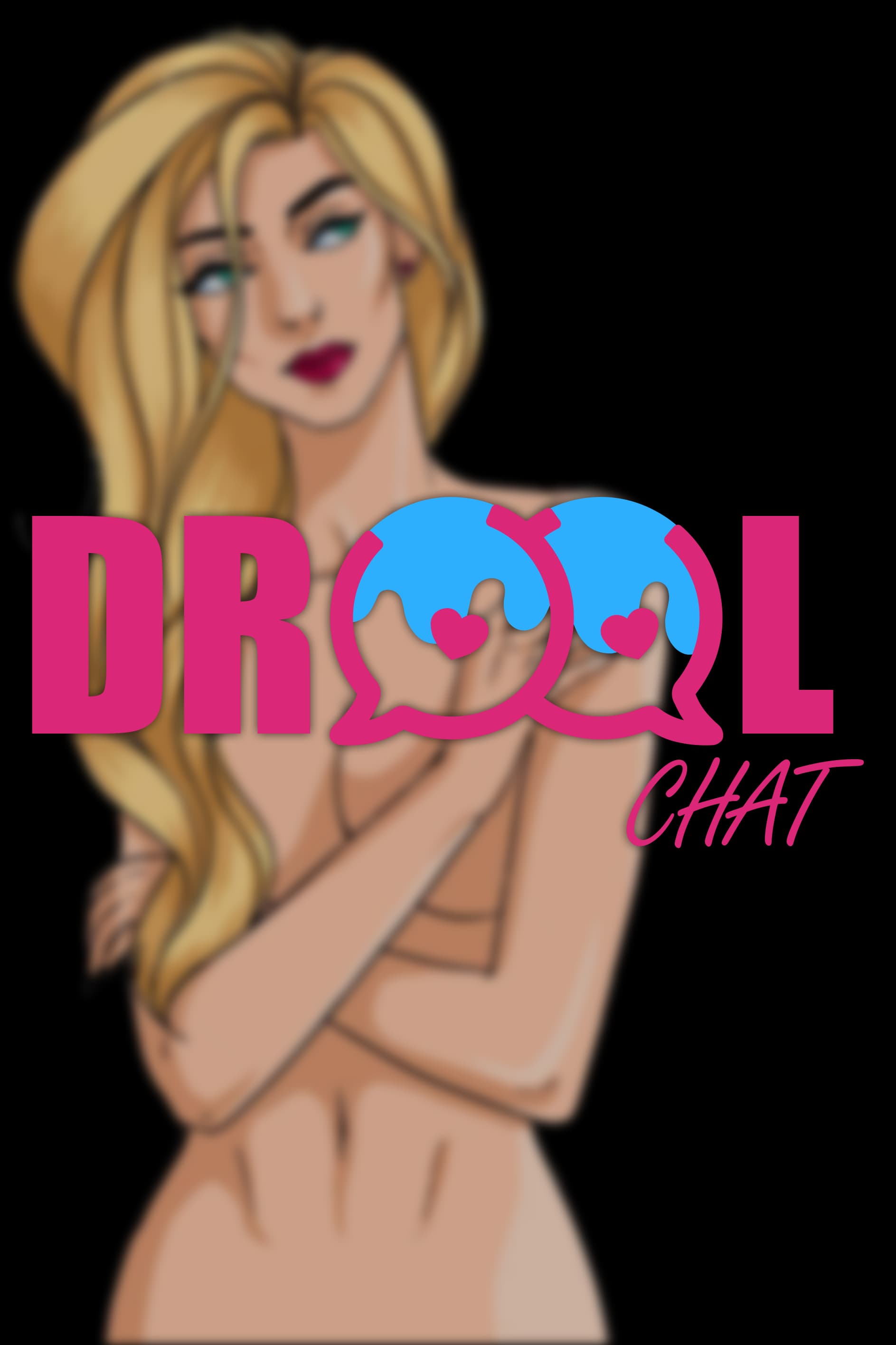 DroolChat logo displayed for desktop login