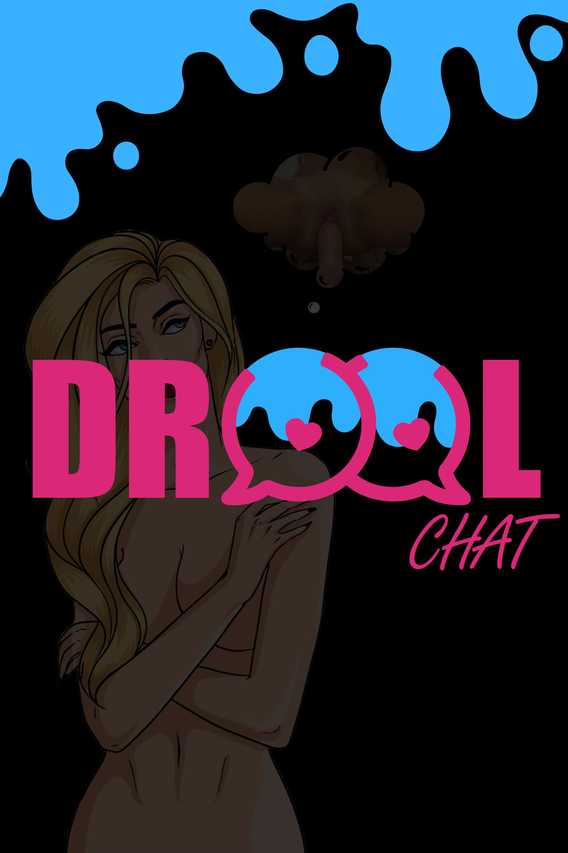 DroolChat logo displayed for mobile login